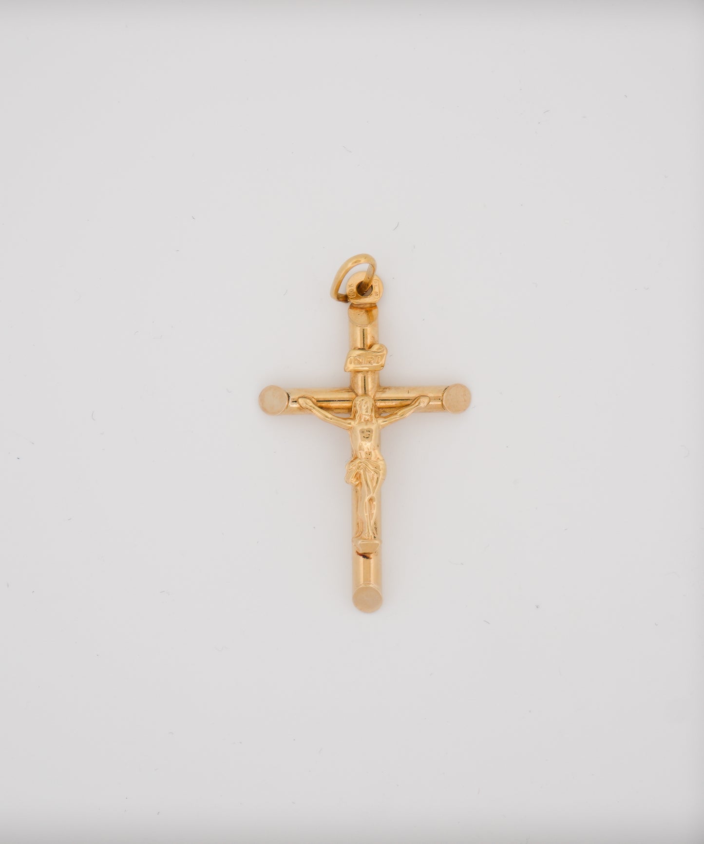 10k Gold Cross w Jesus Pendant