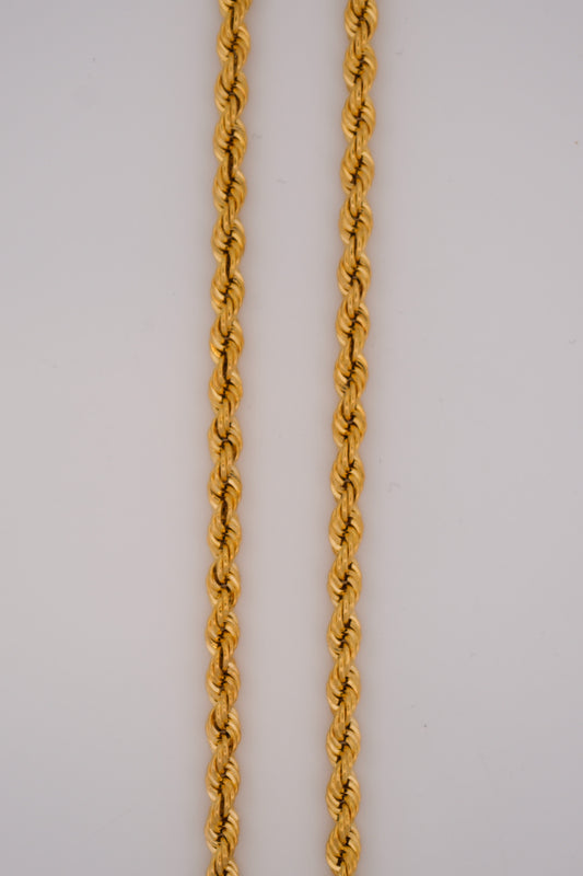 10k Gold 4mm Rope Chains