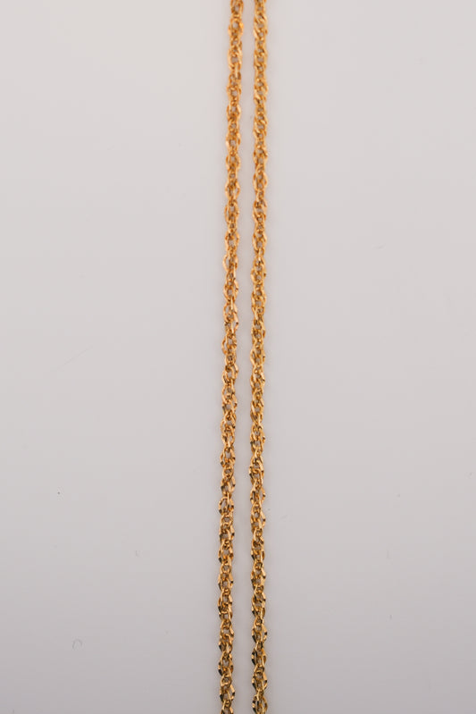 10k Gold Singapore Link Necklaces