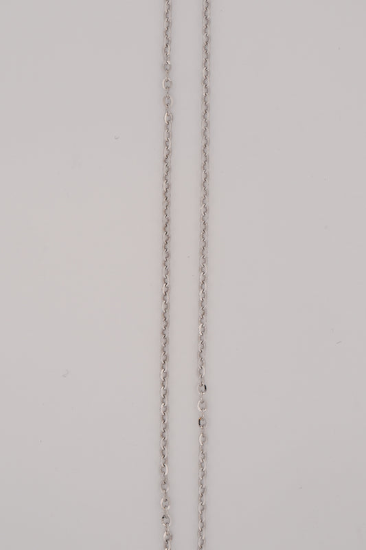 10k White Gold Chain Link Necklaces