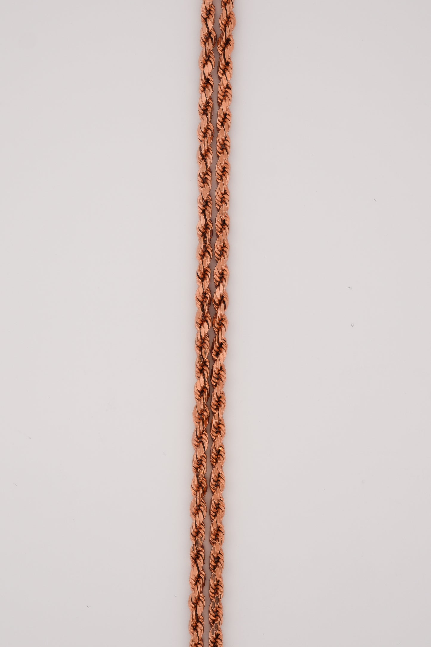 10k Rose Gold 2.5mm Rope Chains