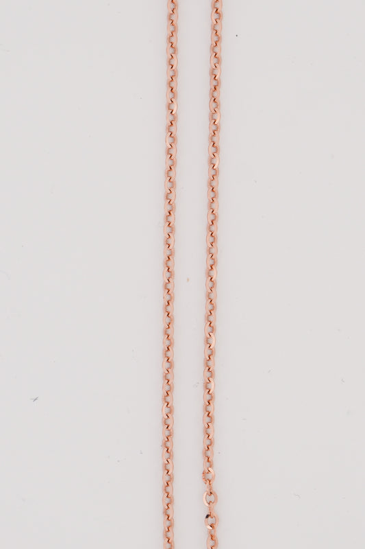 10k Rose Gold Chain Link Necklaces